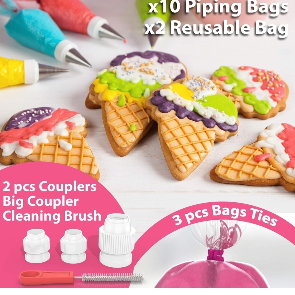 Cake Decorating Set with Turntable and Tips - Picture 6 of 10